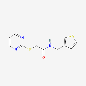 2-(2-pyrimidinylthio)-N-(3-thienylmethyl)acetamide