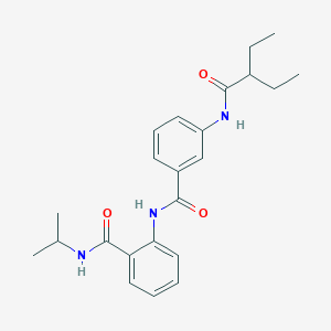 2-({3-[(2-ethylbutanoyl)amino]benzoyl}amino)-N-isopropylbenzamide