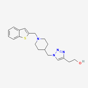 2-(1-{[1-(1-benzothien-2-ylmethyl)-4-piperidinyl]methyl}-1H-1,2,3-triazol-4-yl)ethanol trifluoroacetate (salt)