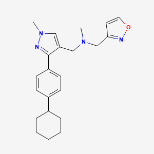 1-[3-(4-cyclohexylphenyl)-1-methyl-1H-pyrazol-4-yl]-N-(3-isoxazolylmethyl)-N-methylmethanamine