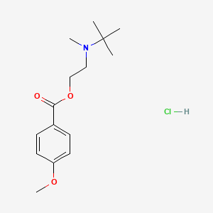 2-[tert-butyl(methyl)amino]ethyl 4-methoxybenzoate hydrochloride