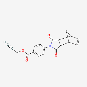 molecular formula C19H15NO4 B5225021 2-propyn-1-yl 4-(3,5-dioxo-4-azatricyclo[5.2.1.0~2,6~]dec-8-en-4-yl)benzoate 