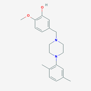 molecular formula C20H26N2O2 B5225083 5-{[4-(2,5-dimethylphenyl)-1-piperazinyl]methyl}-2-methoxyphenol 