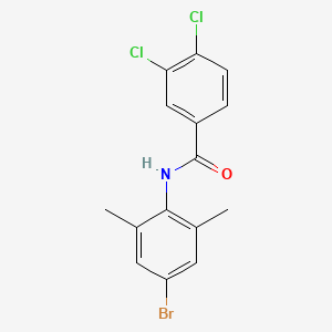 molecular formula C15H12BrCl2NO B5225087 N-(4-bromo-2,6-dimethylphenyl)-3,4-dichlorobenzamide 