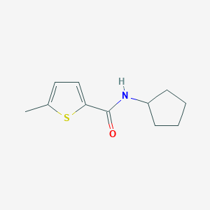 molecular formula C11H15NOS B5225101 N-cyclopentyl-5-methyl-2-thiophenecarboxamide 