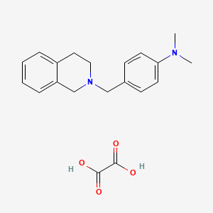 molecular formula C20H24N2O4 B5225109 [4-(3,4-dihydro-2(1H)-isoquinolinylmethyl)phenyl]dimethylamine oxalate 