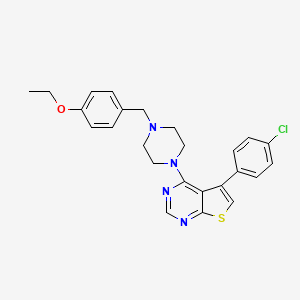 5-(4-chlorophenyl)-4-[4-(4-ethoxybenzyl)-1-piperazinyl]thieno[2,3-d]pyrimidine