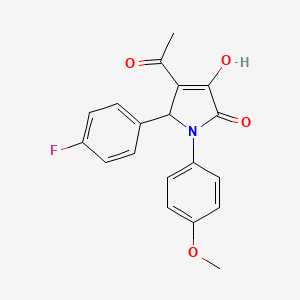 4-acetyl-5-(4-fluorophenyl)-3-hydroxy-1-(4-methoxyphenyl)-1,5-dihydro-2H-pyrrol-2-one