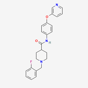 1-(2-fluorobenzyl)-N-[4-(3-pyridinyloxy)phenyl]-4-piperidinecarboxamide