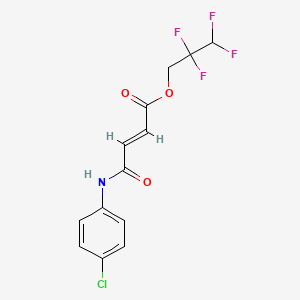 2,2,3,3-tetrafluoropropyl 4-[(4-chlorophenyl)amino]-4-oxo-2-butenoate