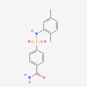 4-{[(2,5-dimethylphenyl)amino]sulfonyl}benzamide