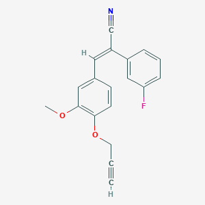 2-(3-fluorophenyl)-3-[3-methoxy-4-(2-propyn-1-yloxy)phenyl]acrylonitrile