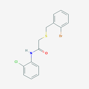 2-[(2-bromobenzyl)thio]-N-(2-chlorophenyl)acetamide