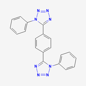 molecular formula C20H14N8 B5225341 5,5'-(1,4-phenylene)bis(1-phenyl-1H-tetrazole) 