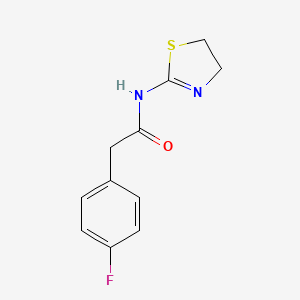molecular formula C11H11FN2OS B5225367 N-(4,5-dihydro-1,3-thiazol-2-yl)-2-(4-fluorophenyl)acetamide 