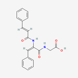 molecular formula C20H18N2O4 B5225414 N-[2-(cinnamoylamino)-3-phenylacryloyl]glycine 