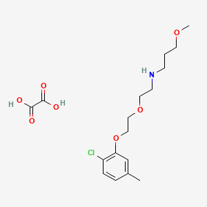 molecular formula C17H26ClNO7 B5225424 N-{2-[2-(2-chloro-5-methylphenoxy)ethoxy]ethyl}-3-methoxy-1-propanamine oxalate 