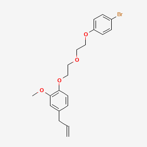 molecular formula C20H23BrO4 B5225477 4-allyl-1-{2-[2-(4-bromophenoxy)ethoxy]ethoxy}-2-methoxybenzene 