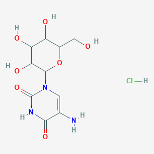 5-amino-1-[3,4,5-trihydroxy-6-(hydroxymethyl)tetrahydro-2H-pyran-2-yl]-2,4(1H,3H)-pyrimidinedione hydrochloride