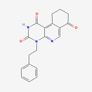 molecular formula C19H17N3O3 B5225559 4-(2-phenylethyl)-9,10-dihydropyrimido[4,5-c]isoquinoline-1,3,7(2H,4H,8H)-trione 