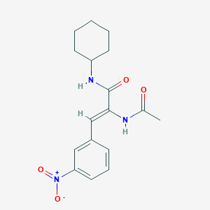 2-(acetylamino)-N-cyclohexyl-3-(3-nitrophenyl)acrylamide