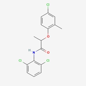 molecular formula C16H14Cl3NO2 B5225664 2-(4-chloro-2-methylphenoxy)-N-(2,6-dichlorophenyl)propanamide 