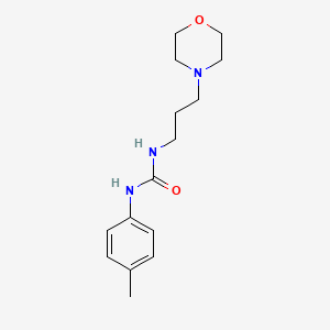 molecular formula C15H23N3O2 B5225670 N-(4-methylphenyl)-N'-[3-(4-morpholinyl)propyl]urea 