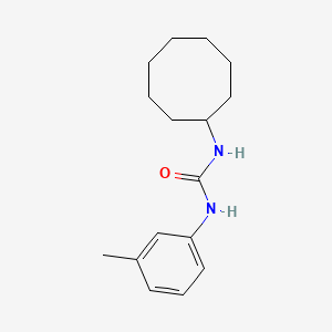 molecular formula C16H24N2O B5225675 N-cyclooctyl-N'-(3-methylphenyl)urea 