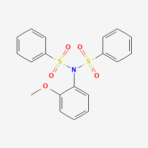 molecular formula C19H17NO5S2 B5225699 N-(2-methoxyphenyl)-N-(phenylsulfonyl)benzenesulfonamide 