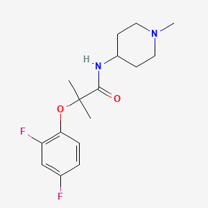 2-(2,4-difluorophenoxy)-2-methyl-N-(1-methyl-4-piperidinyl)propanamide