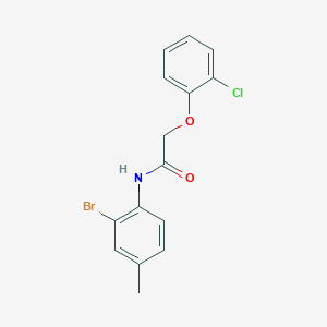 molecular formula C15H13BrClNO2 B5225742 N-(2-bromo-4-methylphenyl)-2-(2-chlorophenoxy)acetamide 