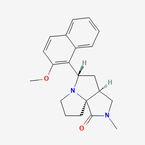 (3aS*,5S*,9aS*)-5-(2-methoxy-1-naphthyl)-2-methylhexahydro-7H-pyrrolo[3,4-g]pyrrolizin-1(2H)-one