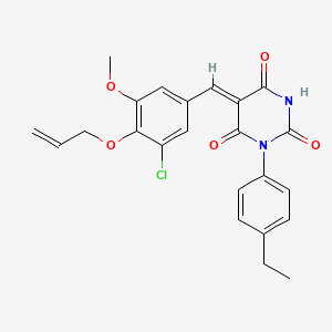 5-[4-(allyloxy)-3-chloro-5-methoxybenzylidene]-1-(4-ethylphenyl)-2,4,6(1H,3H,5H)-pyrimidinetrione