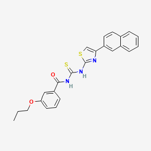 N-({[4-(2-naphthyl)-1,3-thiazol-2-yl]amino}carbonothioyl)-3-propoxybenzamide