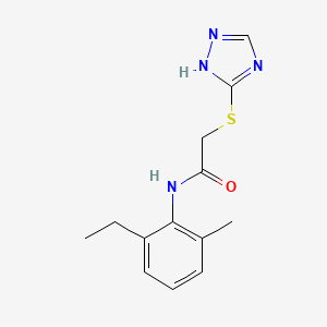 molecular formula C13H16N4OS B5225819 N-(2-ethyl-6-methylphenyl)-2-(1H-1,2,4-triazol-3-ylthio)acetamide 