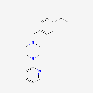 molecular formula C19H25N3 B5225823 1-(4-isopropylbenzyl)-4-(2-pyridinyl)piperazine 