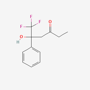 6,6,6-trifluoro-5-hydroxy-5-phenyl-3-hexanone