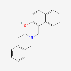 molecular formula C20H21NO B5225882 1-{[benzyl(ethyl)amino]methyl}-2-naphthol 