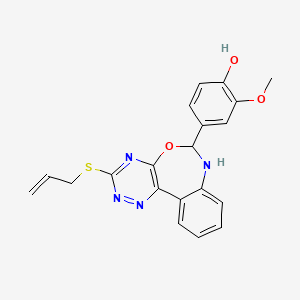 4-[3-(allylthio)-6,7-dihydro[1,2,4]triazino[5,6-d][3,1]benzoxazepin-6-yl]-2-methoxyphenol