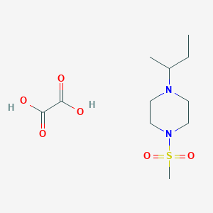molecular formula C11H22N2O6S B5225977 1-sec-butyl-4-(methylsulfonyl)piperazine oxalate 