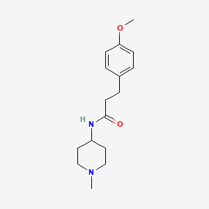 3-(4-methoxyphenyl)-N-(1-methyl-4-piperidinyl)propanamide