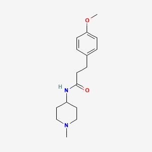 molecular formula C16H24N2O2 B5225981 3-(4-methoxyphenyl)-N-(1-methyl-4-piperidinyl)propanamide 