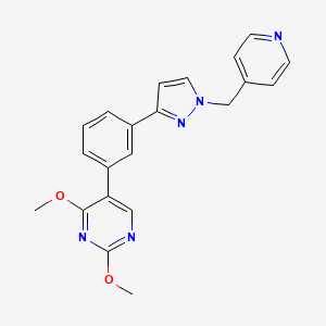 2,4-dimethoxy-5-{3-[1-(4-pyridinylmethyl)-1H-pyrazol-3-yl]phenyl}pyrimidine