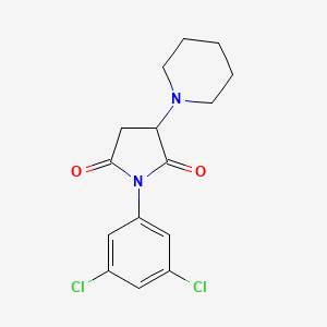 1-(3,5-Dichlorophenyl)-3-(piperidin-1-yl)pyrrolidine-2,5-dione