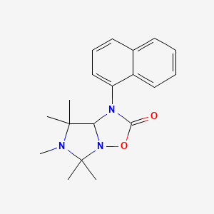 5,5,6,7,7-pentamethyl-1-(1-naphthyl)tetrahydroimidazo[1,5-b][1,2,4]oxadiazol-2(1H)-one