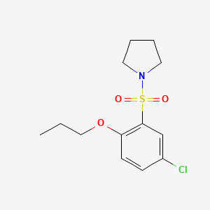 1-[(5-chloro-2-propoxyphenyl)sulfonyl]pyrrolidine
