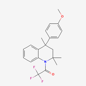 2,2,2-trifluoro-1-[4-(4-methoxyphenyl)-2,2,4-trimethyl-3,4-dihydroquinolin-1(2H)-yl]ethanone