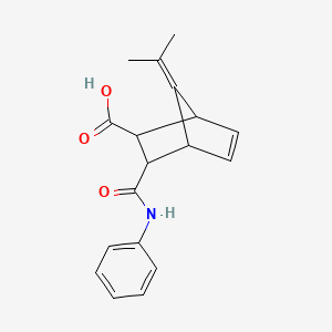 3-(anilinocarbonyl)-7-(1-methylethylidene)bicyclo[2.2.1]hept-5-ene-2-carboxylic acid
