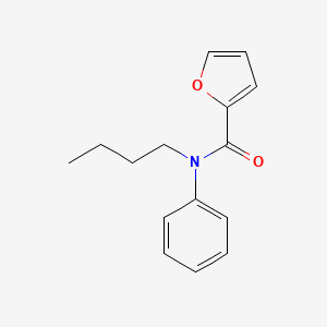 molecular formula C15H17NO2 B5226236 N-butyl-N-phenyl-2-furamide 