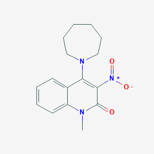 4-(1-azepanyl)-1-methyl-3-nitro-2(1H)-quinolinone